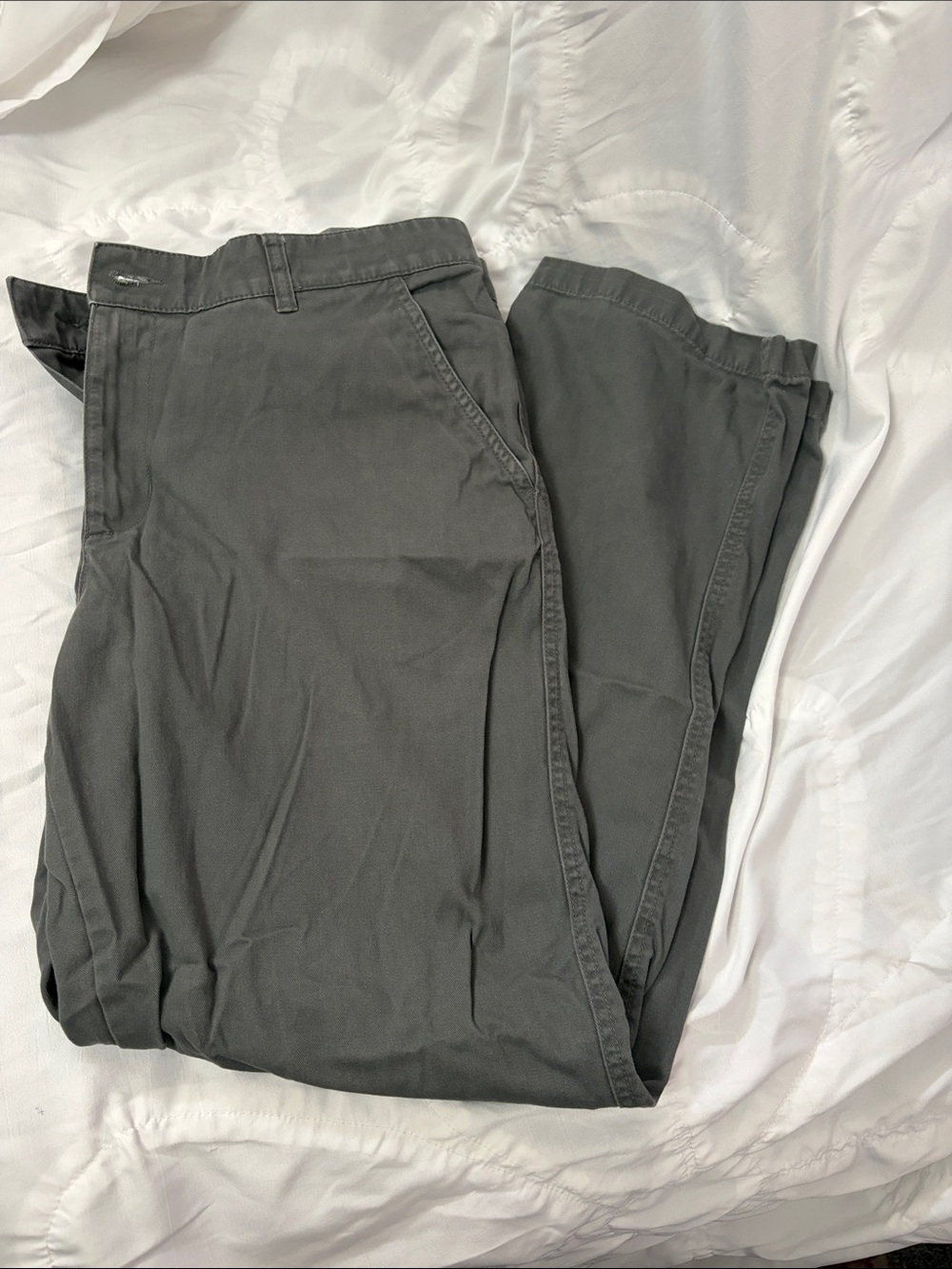 Columbia Men's Dark Gray Chinos - Straight Leg